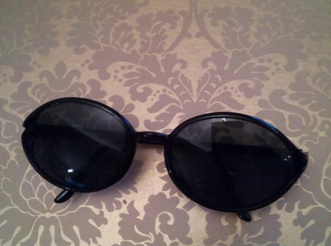 Christian Dior3008 90A Black Round Vintage Sunglasses For Womens