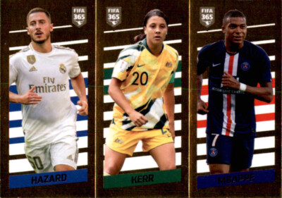 Panini Fifa 365 2020 Sticker 7 - Hazard - Kerr - Mbappe