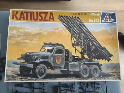 Katiusza Italeri, Katiusza BM-13 Multiple Rocket Launcher OPENED AND UNBUILT 1/ ...