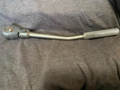 VTG SK TOOLS S-K 3770 BENT HANDLE FLEX HEAD 3/8'' DRIVE RATCHET OFF SET USA SK
