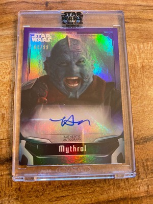 2021 Topps Star Wars Signature Series Horatio Sanz As Mythrol Auto Purple 66/99 | eBay