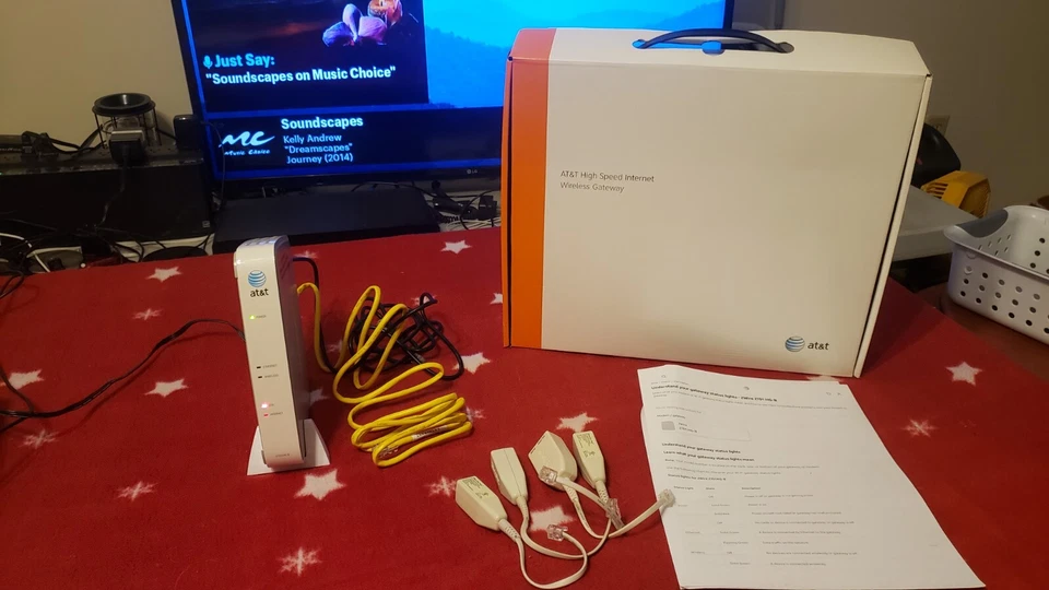 AT&T 2WIRE 2701HG-B ALTA VELOCIDAD INTERNET DSL INALÁMBRICO G GATEWAY MÓDEM ROUTER Foto 4 de 4