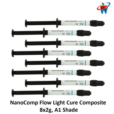 Nanocomp Flow Universal Dental Komposit Restauration Lichthärtung Harz 8x2g A1