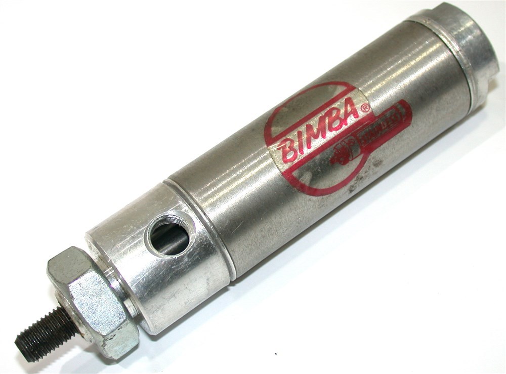 BIMBA 122 Single-Acting Pneumatic Cylinder – 1-1/4" Bore, 2" Stroke, Front Nose Mount – Spring Return Original Line