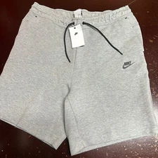 Nike Mens Gray Sportswear Tech Fleece Standard Fit Athletic Shorts Size L XL