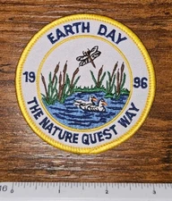 Earth Day The Nature Quest Way 1996 Environmental Conservation Patch 