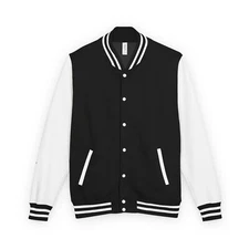 Unique Unisex Jacket, Varsity Coat, Heavyweight Letterman, College Outerwear,