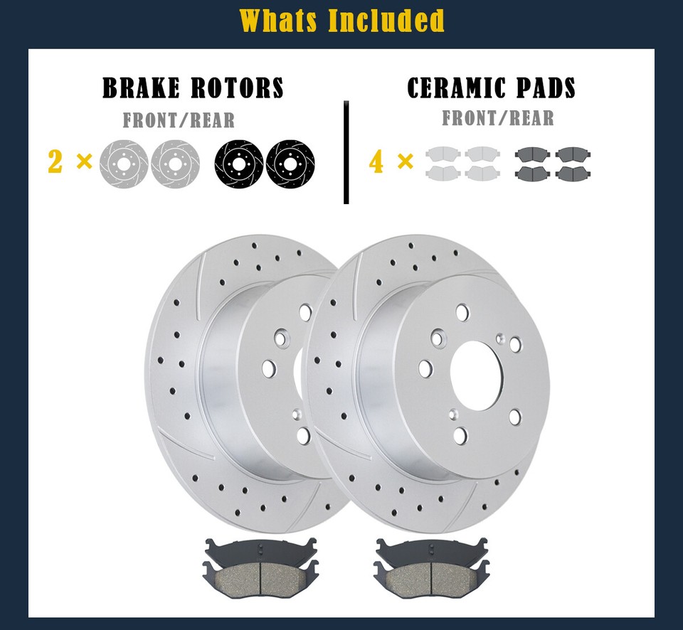Callahan BRAKE PARTS Front and Rear Brake Kit with Callahan BRAKE PARTS Front and Rear Brake Kit with
