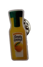 Waffle House Button Simply Orange Juice Pin Limited Edition Flair Cute Tiny