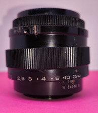 JUPITER-9 85mm f/2 Soviet Lens BLACK RUSSIAN SLR lens For Parts  