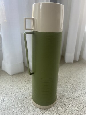 Vintage Green King-Seeley Thermos Super Quart Filler Stopper 722 Cup 84A73  24F