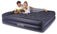 Intex Pillow Rest Raised Airbed With Built-in Pillow And Electric Pump Queen on sale Intex Pillow Rest Raised Airbed With Built-in Pillow And Electric Pump Queen on sale