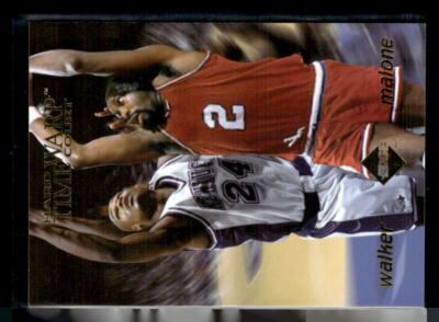 A.Walker / M.Malone 1996 Collector's Edge Rookie Rage #TW9 Time Warp Gold #/1000