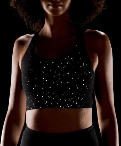 Lululemon Women Energy Reflective Longline Bra Medium Support B-D Cup Black Sz 6 - Picture 7 of 9