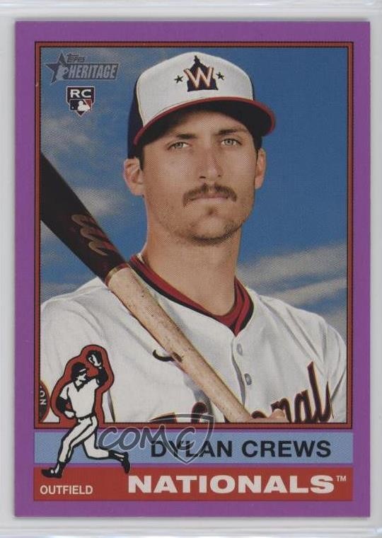 2025 Topps Heritage Light Purple Border Dylan Crews #247 05k6