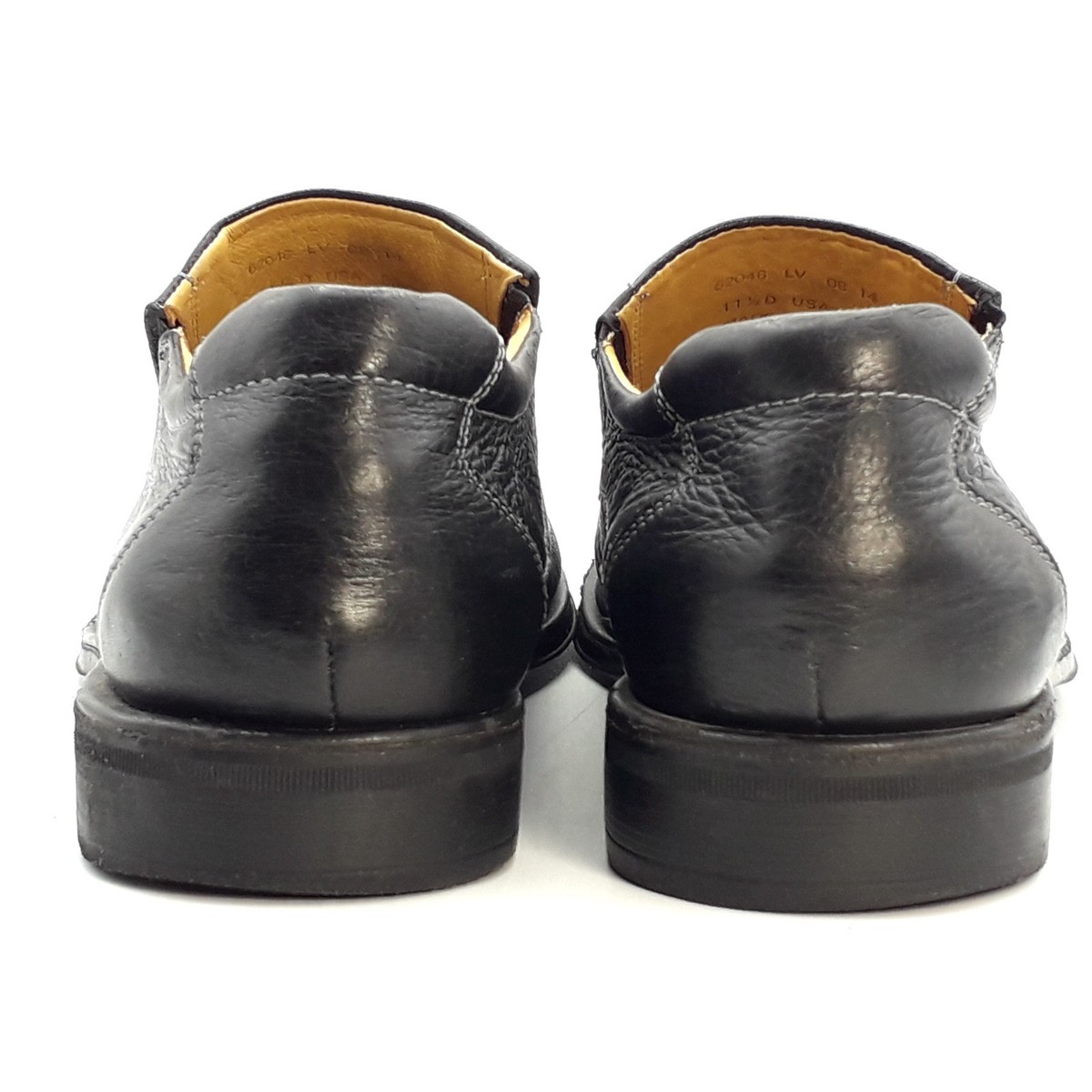 Sandro Moscoloni Black Pebbled Leather Bicycle Toe Loafers  display picture 1