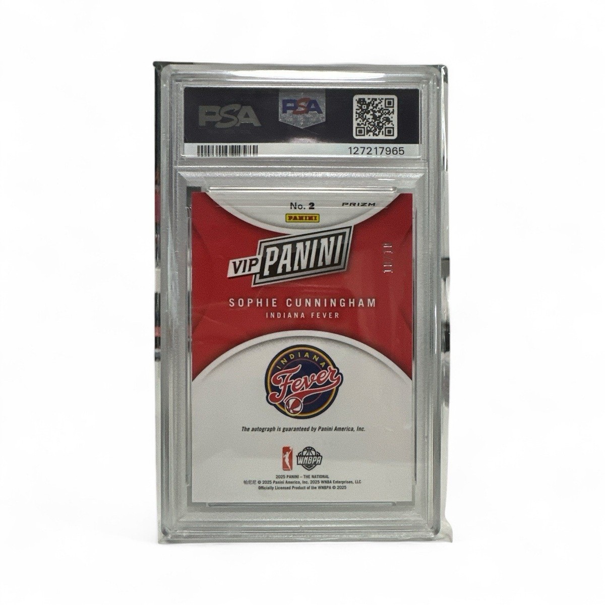 Sophie Cunningham 2025 Panini National VIP Gold Pack Autograph