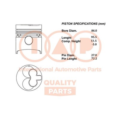 101-10060 IAP QUALITY PARTS Complete Piston Series for Jeep-Standard