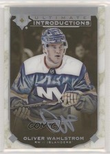 2019 Upper Deck Ultimate Collection Introductions Gold Oliver Wahlstrom Auto 7o3