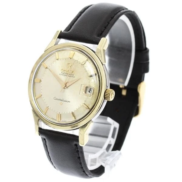 Stainless Steel Case Gold Plated Band OMEGA Constellation  display picture 2