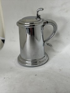 Vintage Dunhill Chrome Plated Tankard Table Lighter