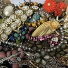 Vintage & Modern Some Signed Costume Jewelry Lot Full Small Priority Box # 59