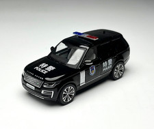 AL Masdi 1:64 Nero Polizia Range Rover SUV Modello Sportivo Diecast Auto da Collezione 
