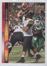 2021 Upper Deck CFL Red 112/165 Jeremiah Masoli #36 m7v