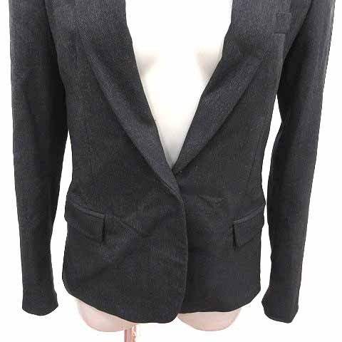 ZARA BASIC Tailored Jacket Fully Lined S Black /Y… - image 3