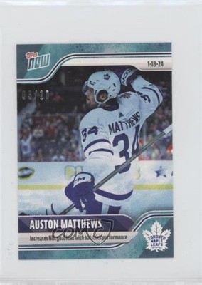 2023-24 Topps Now NHL Stickers Blue Ice 3/10 Auston Matthews #91 2o7