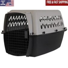 Durable Plastic Dog Crate Small Medium Pet Carrier Travel Kennel 15-25 lb New