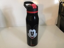 Zak Disney Black Mickey and Minnie Mouse 20 oz. Thermal Water Bottle  NEW