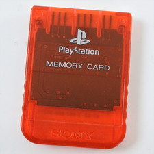 PS MEMORY CARD See Through Red SCPH-1192 Playstation Official Made in Japan 2609
