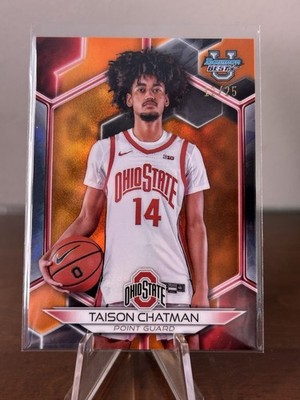 2023-24 Bowman U Best Orange Refractor /25 Taison Chatman #65
