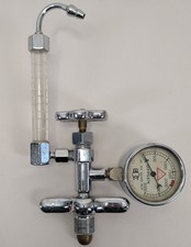 Vintage 1940s Hospital Oxygen Flowmeter Regulator Medical Collectable Untested