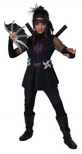 California Costumes Girls Ninja-X Widow Strike Size S 3025-151
