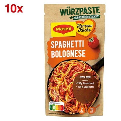 Maggi  Würzpaste Spaghetti Bolognese  10x 2 Portionen, 10 St.