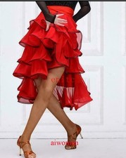 Women's Latin Cloak Skirts Rumba Samba Cha Cha Dance Performance Ballroom Dress