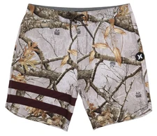 Hurley Phantom Eco Block Party 18" Boardshorts - Khaki - New