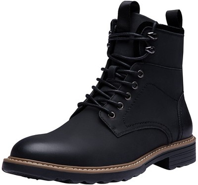 Vostey Boots for Men Casual Waterproof Mens Boots Retro Lace Up Motorcycle bo...