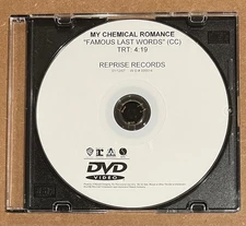 My Chemical Romance - Famous Last Words ULTRA RARE promo DVDr single '07