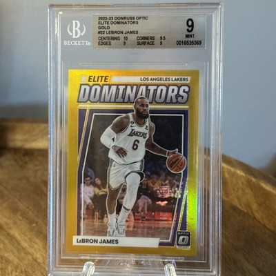 2022-23 Panini Donruss Optic - Elite Dominators LeBron James #22 Gold Prizm /10