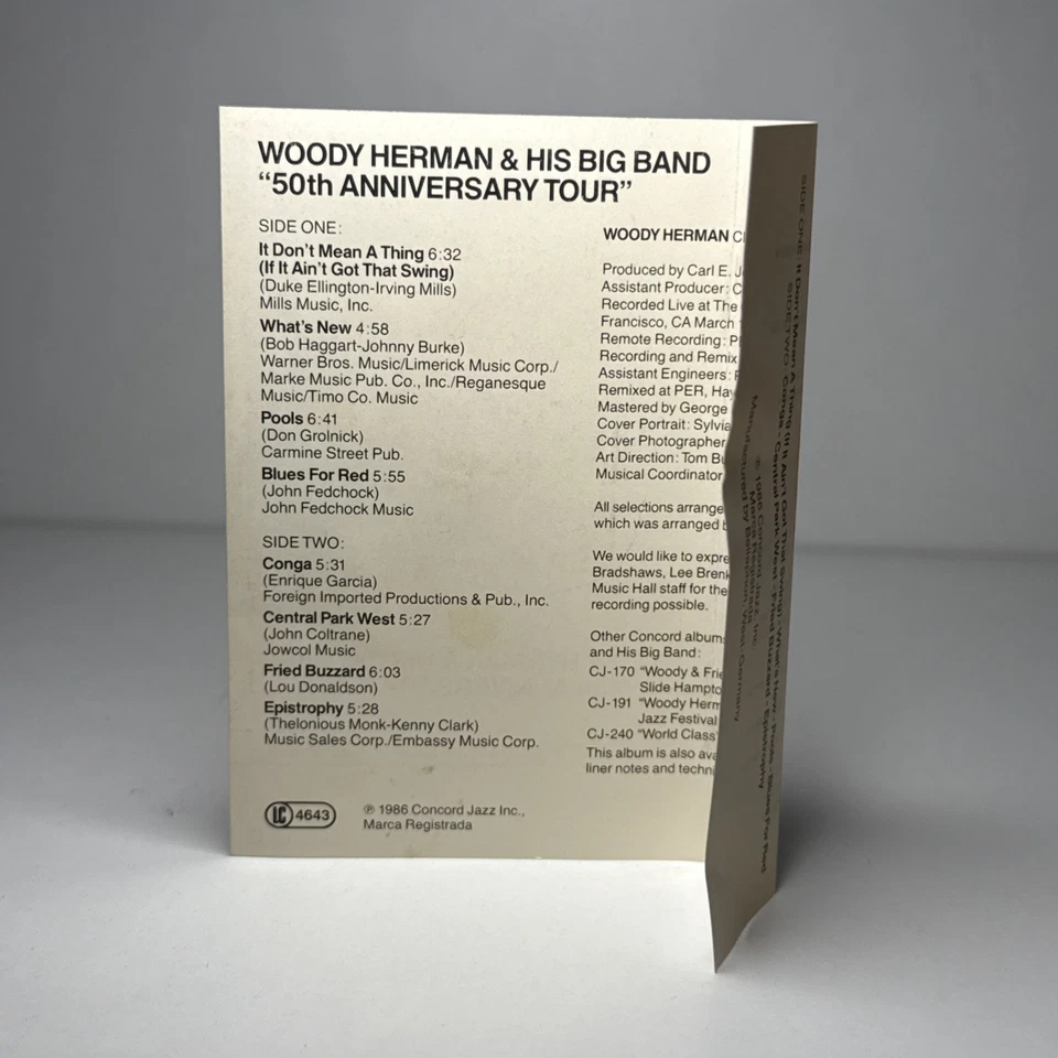WOODY HERMAN & HIS BIG BAND - 50th Anniversary Tour - Cassette Tape Album - Image 2 of 4