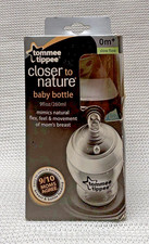NEW Tommee Tippee Closer to Nature Baby Bottle 9oz/260ml 0m Slow Flow
