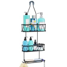 Hanging Shower Caddy, Rustproof Waterproof Shower Organizer with Soap Holde...