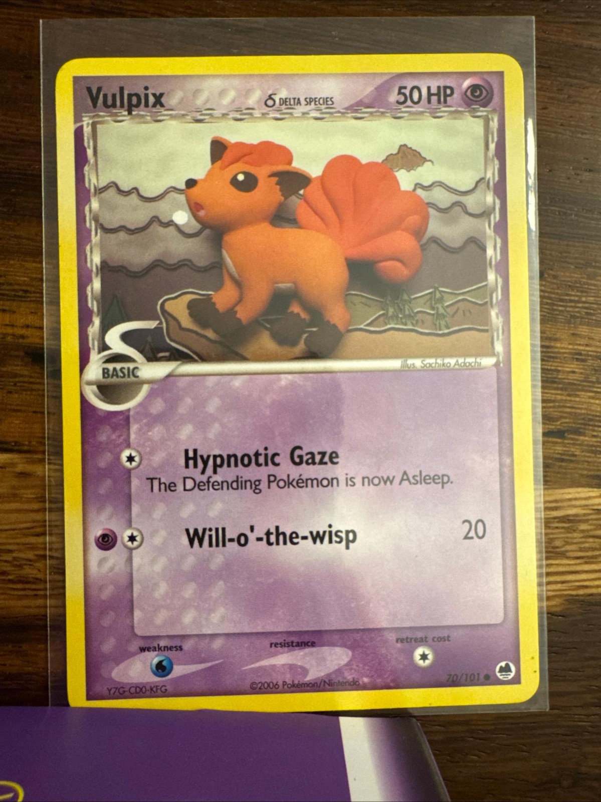 Vulpix 70/101 Common Dragon Frontiers Pokemon Lightly Played