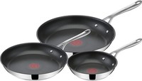 Tefal Jamie Oliver Cook Smart Pfannen Set 20/24/28 Cm E310S3 Induktion Thermo