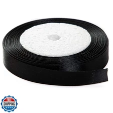 SWTOOL 1/2" Wide Single Face Satin Ribbon Roll for Wedding, Sewing Projects, 