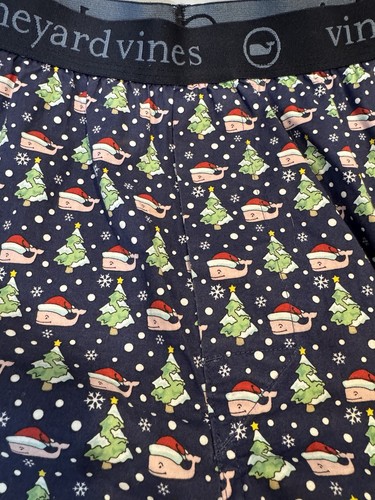 NEU Vineyard Vines Boxershorts Blauwal Urlaub Herren Größe XL 36-40 5" Schrittlänge - Bild 2 von 4