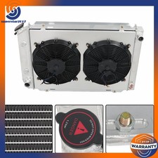 Aluminum 3 Row Radiator Shroud Fan 1979-93 For Ford Mustang Ls Gt Svt 5.0l Atmt